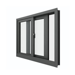 60 in. x 36  in. Aluminum Double Glider Windows Carisol-ADGW60-36
